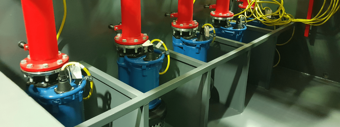 Tsurumi Tauchmotorpumpen als Bestandteil der LKW-Reifenwaschanlage